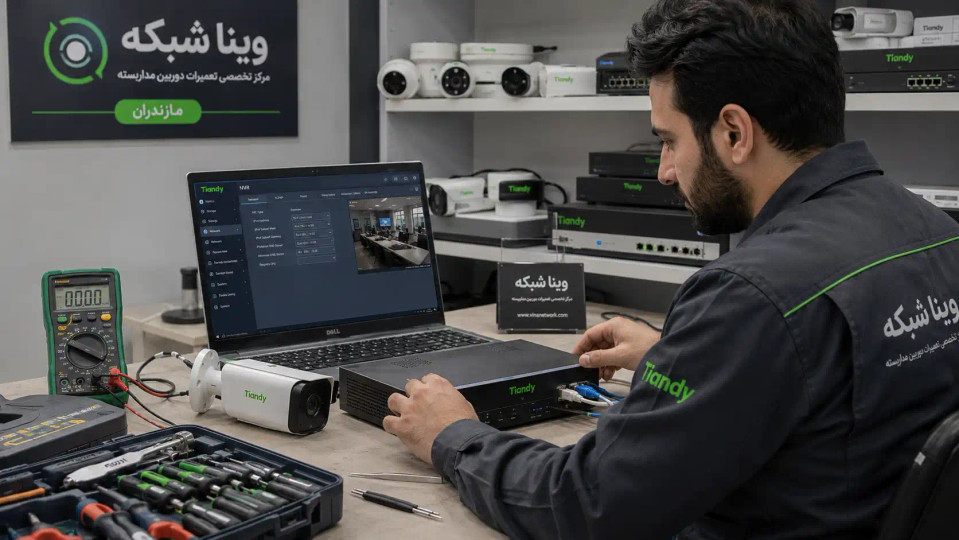 تعمیرات تیاندی در مازندران | عیبیابی دوربین و NVR تیاندی