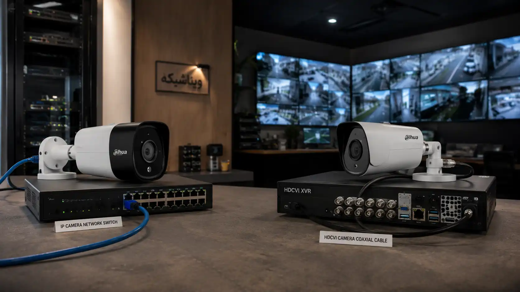 تفاوت دوربین IP و HDCVI داهوا؛ راهنمای انتخاب