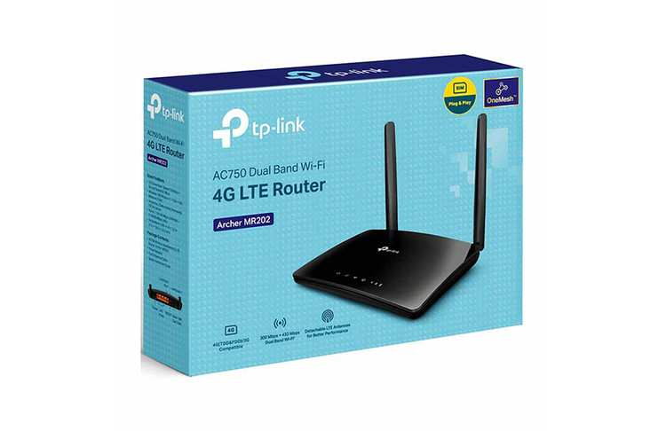 مودم روتر 4G LTE بیسیم دوباند AC750 تی پی لینک مدل Archer MR202