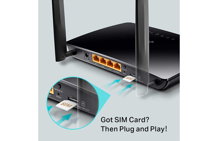 مودم روتر 4G LTE بیسیم دوباند AC750 تی پی لینک مدل Archer MR202