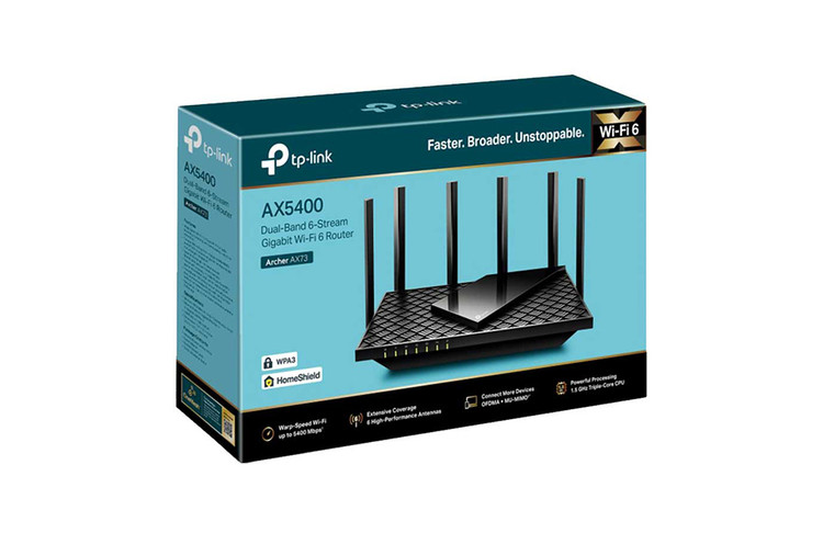 روتر بیسیم گیگابیت و دوباند AX5400 تی پی لینک مدل Archer AX72